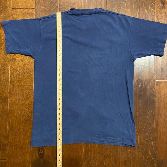 MLB Atlanta Braves 1995 Vintage Single Stitch World Series Tee Navy Mens Size M - Picture 7 of 7